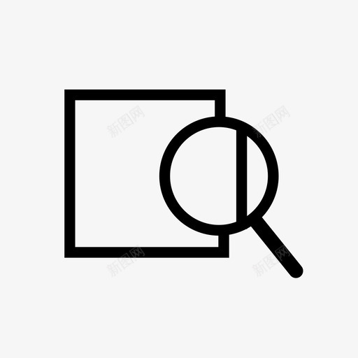 放大镜查询搜索图标svg_新图网 https://ixintu.com 定位 工具 搜索 放大 放大镜 查询 缩放 观察镜 视图