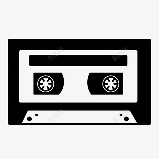 盒式磁带便携式音频八十年代图标svg_新图网 https://ixintu.com 便携式音频 倒带 八十年代 播放 盒式磁带 磁带 老派 音乐 音响系统