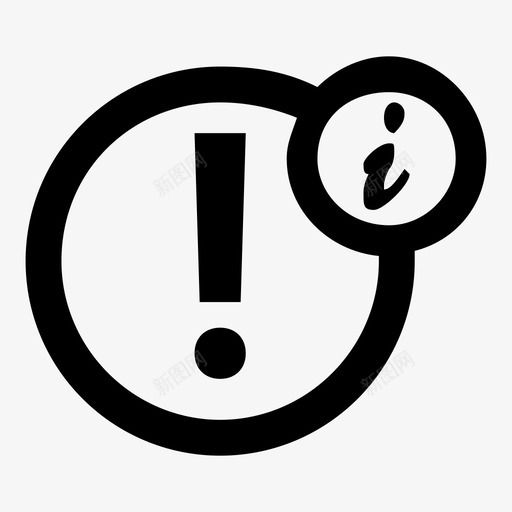 信息注意事实图标svg_新图网 https://ixintu.com 事实 信息 可靠 实际 提醒 注意 通知