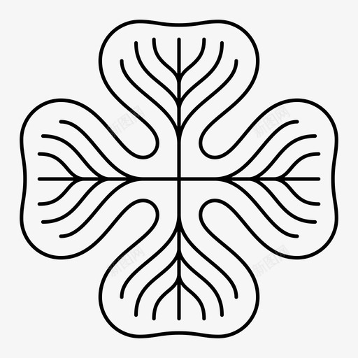 三叶草护身符幸运符图标svg_新图网 https://ixintu.com 三叶草 叶 四叶三叶草 好运 好运符 幸运符 护身符