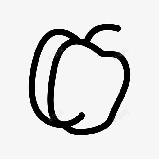甜椒红早安图标svg_新图网 https://ixintu.com 健康 图 早安 早安图 早餐 水果 烹饪 甜椒 红 绿色 花园 食物
