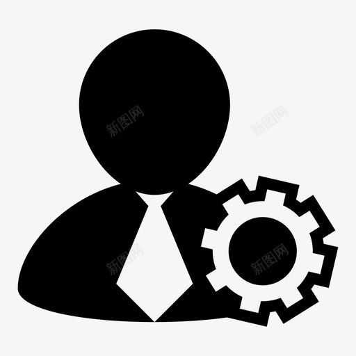 商人设置服务专业图标svg_新图网 https://ixintu.com 专业 人力资源 呼叫 商人设置 商务人员 时钟 服务 线路 警报 阻塞