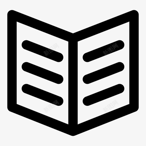 报纸书籍特刊图标svg_新图网 https://ixintu.com 书籍 副刊 图标 小报 报纸 杂志 特刊