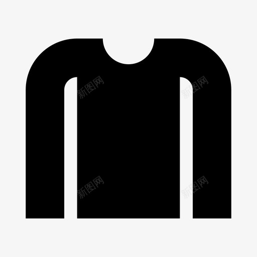 采购产品衬衫衣服圆领图标svg_新图网 https://ixintu.com 圆领 衣服 采购产品衬衫 长袖 长袖衬衫