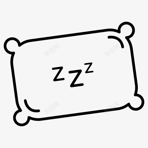 睡觉做梦晚上图标svg_新图网 https://ixintu.com 累瘫 休息 做梦 困 放松 日复一日 晚上 枕头 睡 睡觉 累