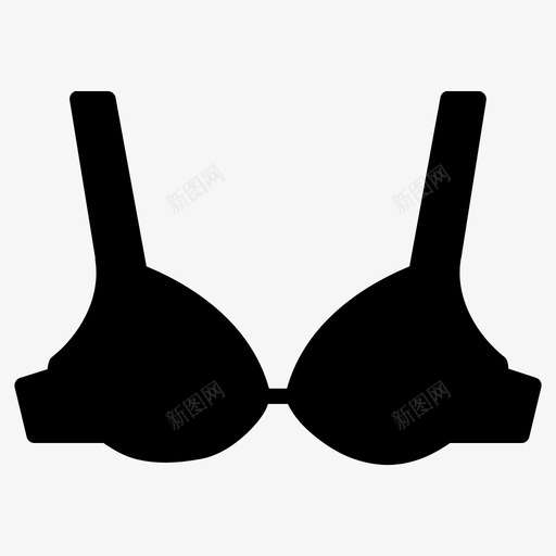 胸罩内衣服装图标svg_新图网 https://ixintu.com 内衣 女 布 布和鞋固体卷2 服装 胸 胸罩
