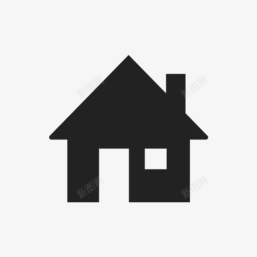 房屋建筑住宅图标svg_新图网 https://ixintu.com 住宅 家庭 建筑 房地产 房屋 物业 租赁
