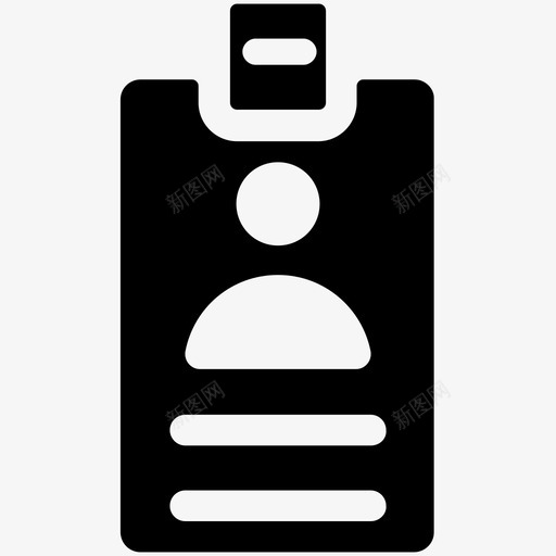 身份证头像个人资料图标svg_新图网 https://ixintu.com 个人资料 头像 工具实体图标 身份证