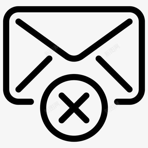 信封取消电子邮件图标svg_新图网 https://ixintu.com 信封 取消 电子邮件 电子邮件行图标 警告 邮件错误 错误 问题