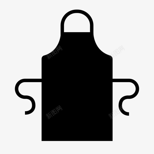 围裙防护整洁图标svg_新图网 https://ixintu.com 厨师 围裙 整洁 清洁 烘焙 烹饪 烹饪用品 覆盖 防护
