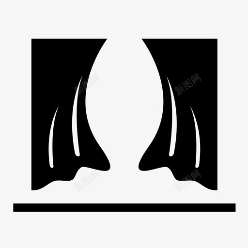 演出幕布剧院图标svg_新图网 https://ixintu.com 剧院 场景 奇观 幕布 文化艺术 演出 舞台 艺术