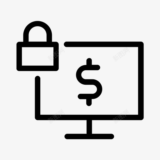 网上购物安全购物安全交易图标svg_新图网 https://ixintu.com 安全交易 安全购物 密码 电子商务概述 监控 网上购物