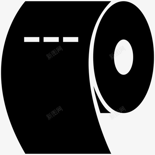 厕纸图标svg_新图网 https://ixintu.com 厕纸