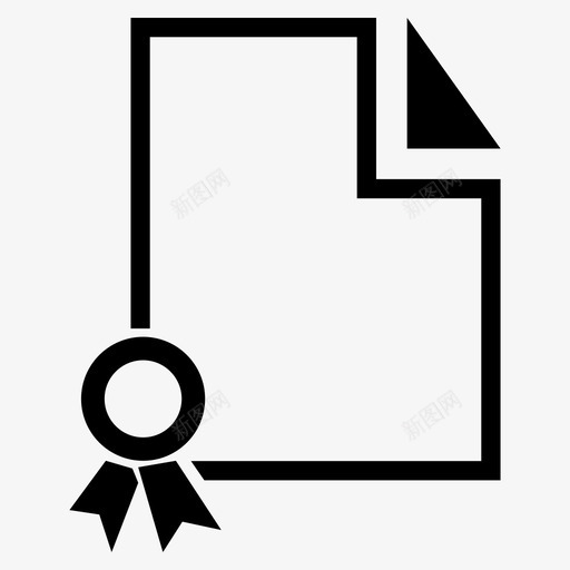 学位丝带奖章图标svg_新图网 https://ixintu.com 丝带 大学文凭 契约 奖章 学位 文凭 毕业证书 研究生学位 证书