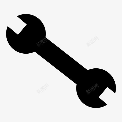 扳手工具支架图标svg_新图网 https://ixintu.com 修理 制造 固定 安装 工具 建造 扳手 支架 维护