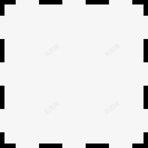 正方形虚线线条图标svg_新图网 https://ixintu.com 正方形 线条 虚线 追踪