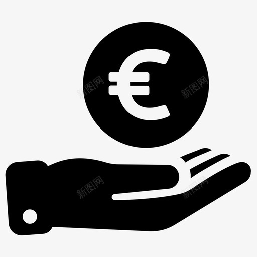 付款货币投资图标svg_新图网 https://ixintu.com 付款 商店 投资 收益 欧元 票据 货币 购买 金融 金融业务