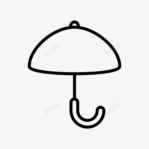 伞盖打开图标svg_新图网 https://ixintu.com 伞 保护 打开 水 湿 盖 雨