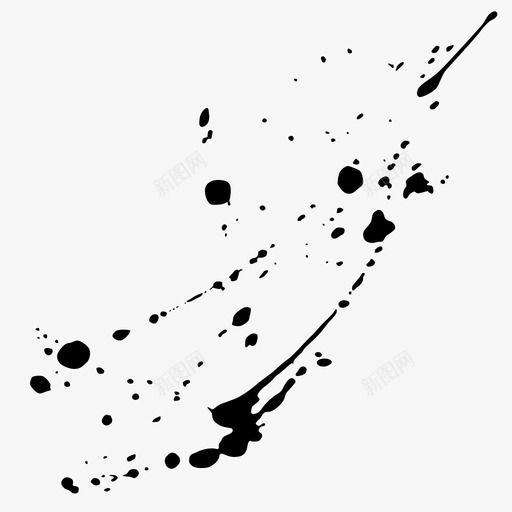 飞溅污渍斑点图标svg_新图网 https://ixintu.com 斑点 水 污渍 污迹 涂抹 液体 混乱 飞溅 飞溅油漆