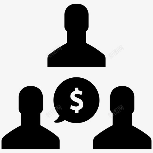销售商业美元图标svg_新图网 https://ixintu.com 产品 人员 商业 市场 收益 汇率 美元 货币 销售