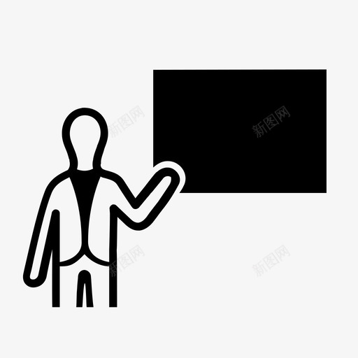 演示视觉教学图标svg_新图网 https://ixintu.com 信息 公开 分享 口头 教学 演示 演讲 视觉 讲座 谈话