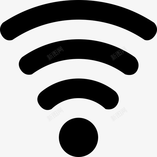 wifi信号互联网接收图标svg_新图网 https://ixintu.com wi-fi wi-fi信号 wifi信号 互联网 多媒体 接收