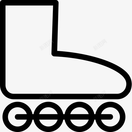 溜冰鞋体育活动运动图标svg_新图网 https://ixintu.com 体育活动 健身 内联溜冰鞋 溜冰鞋 生活方式 运动 运动靴
