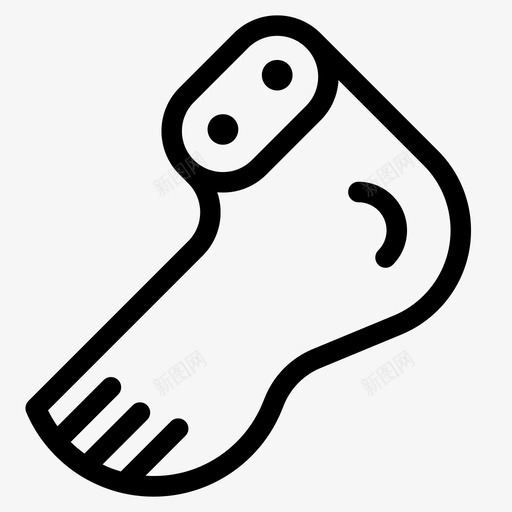 脚脚趾站立图标svg_新图网 https://ixintu.com 人体部位 横截面 站立 脚 脚趾 脚踝 行走 跑步 身体部位