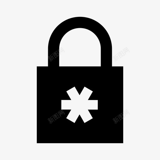 锁密封安全装置图标svg_新图网 https://ixintu.com 保护 加密 安全装置 密封 密码 挂锁 禁用 钥匙 锁