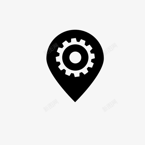 位置管理路线首选项图标svg_新图网 https://ixintu.com gps pin 位置管理 地图标记 地点 路线 首选项