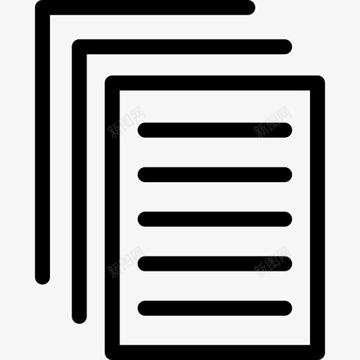 文件公文纸张图标svg_新图网 https://ixintu.com 公文 学生文件 文件 纸张