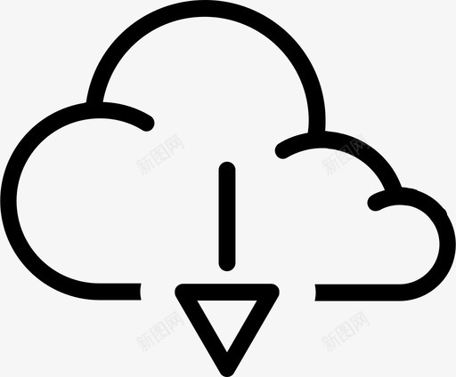 云虚拟波特兰图标svg_新图网 https://ixintu.com 下载云 虚拟波特兰