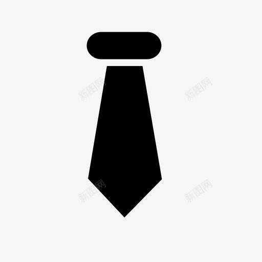 领带西装正式图标svg_新图网 https://ixintu.com 服装 正式 着装规范 西装 配件 领带 领结