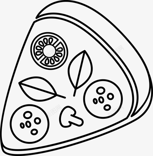 披萨食物蘑菇图标svg_新图网 https://ixintu.com 披萨 比萨店 派 番茄 至尊 蔬菜 蘑菇 食物