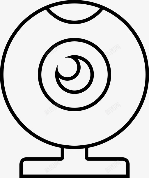网络摄像头展示片段记录图标svg_新图网 https://ixintu.com 图标线与中等边缘圆角 对象 展示片段 文章 材料 相机 网络摄像头 视频 计算 记录 项目