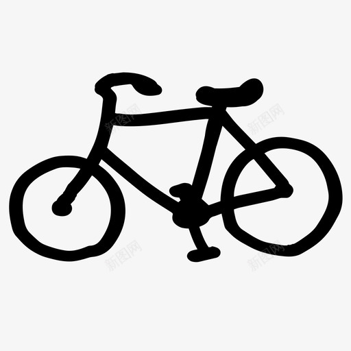 自行车手绘手工制作图标svg_新图网 https://ixintu.com 手工制作 手绘 插图 标记 比赛 涂鸦 移动 素描 自行车 踏板