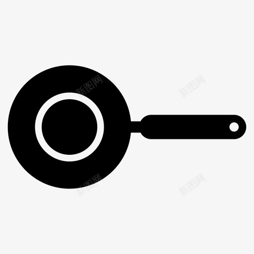 炒锅器皿锅图标svg_新图网 https://ixintu.com 厨房 器皿 油炸的 炊具 炒锅 热的 烹饪 电器 锅