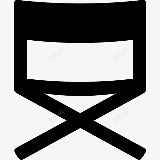 导演椅动作电影图标svg_新图网 https://ixintu.com 凳子 动作 坐椅 导演椅 电影