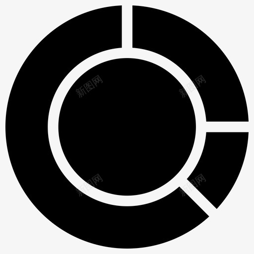 甜甜圈图表摘要环图标svg_新图网 https://ixintu.com 图表 图表-实心图标 投影 报告 摘要 数据 求值 环 甜甜圈图表 饼图