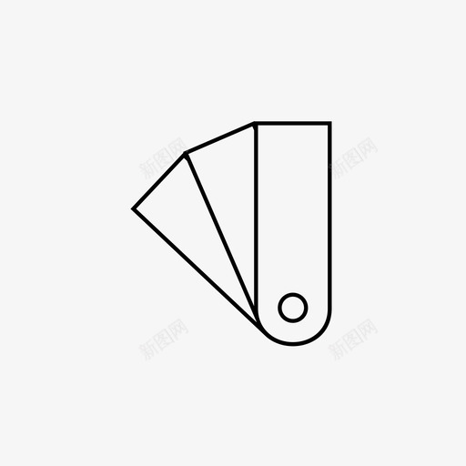 调色板阴影选择图标svg_新图网 https://ixintu.com 扇形 漂亮 线条 色板 色调 设计 调色板 选择 阴影 颜色 颜色选择