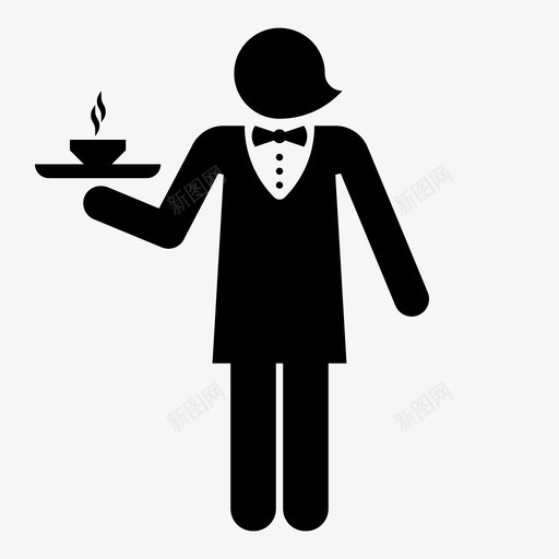 服务员餐厅人图标svg_新图网 https://ixintu.com 人 吃的 咖啡 服务员 男人 男人的变化 辣妹 食物 餐厅