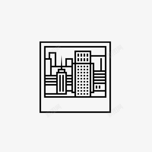 城市建筑密集图标svg_新图网 https://ixintu.com 图片 城市 宝丽来 密集 建筑 摩天大楼 窗户
