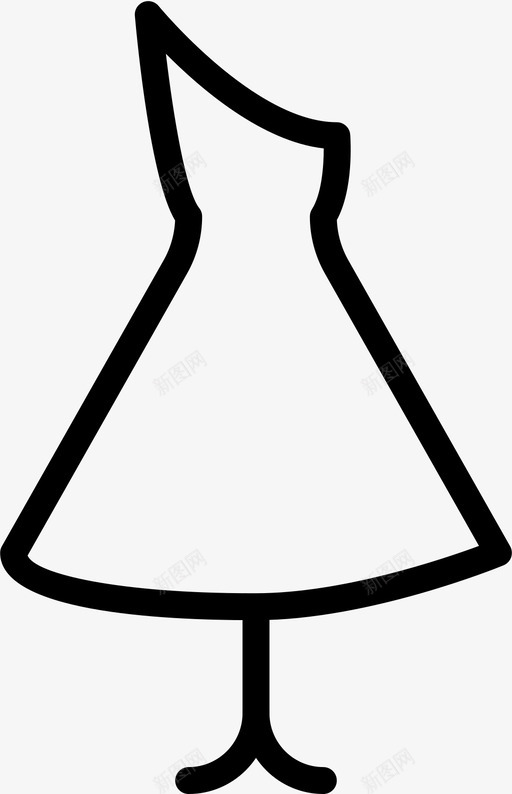 采购产品连衣裙单肩礼服女装图标svg_新图网 https://ixintu.com 单肩 单肩礼服 单肩连衣裙 女装 时尚 服装 服装&时尚 服装形式 采购产品连衣裙