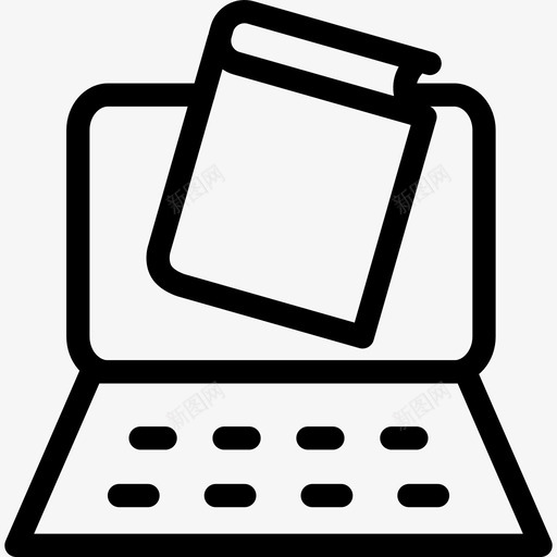 数字学习书笔记本图标svg_新图网 https://ixintu.com 书 书和笔记本 书房 数字学习 笔记本