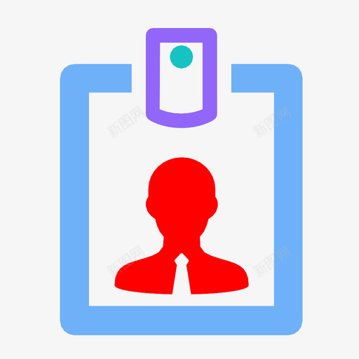 徽章身份证办公室图标svg_新图网 https://ixintu.com 办公室 徽章 身份证
