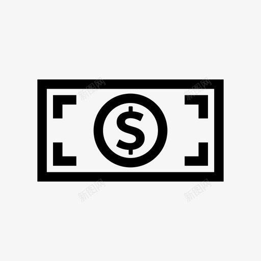货币购物工资图标svg_新图网 https://ixintu.com 付款 兑换 工资 现金 硬币 美元 货币 购物