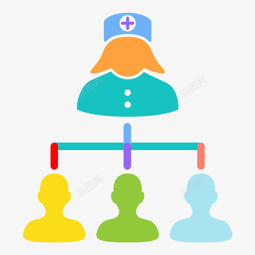 护患医护院图标svg_新图网 https://ixintu.com 人 制度 医 护患 护院 治疗 秩序 组织 结构