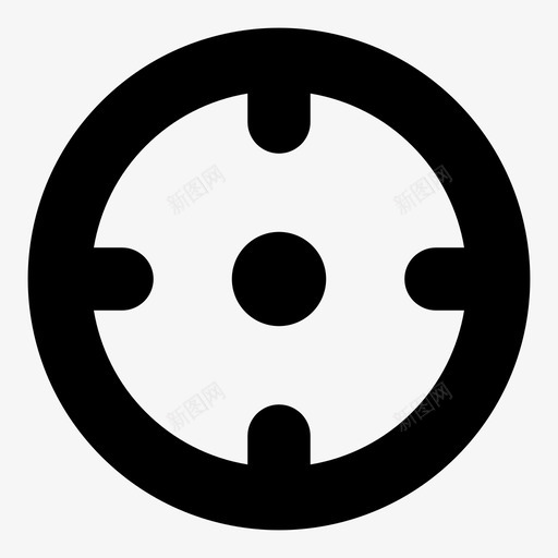 瞄准十字线枪图标svg_新图网 https://ixintu.com 十字线 射击 枪 瞄准 瞄准镜 缩放