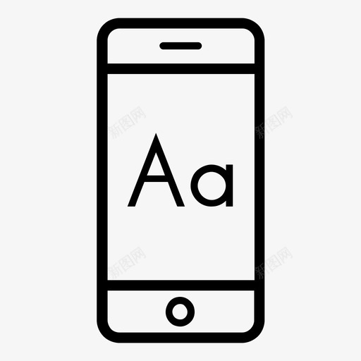 智能手机排版字体图标svg_新图网 https://ixintu.com iphone 字体 手机 排版 文本 智能手机 设备 超赞智能手机