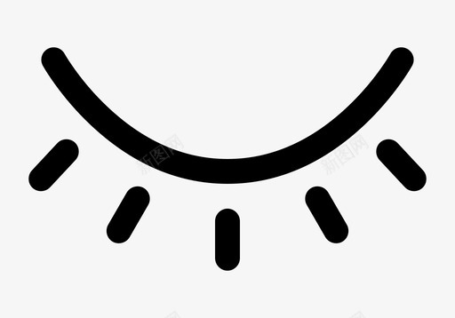 闭上眼睛累了睡着了图标svg_新图网 https://ixintu.com 发黑 看不见 眼睛闭着 睡着了 睫毛 累了 闭上眼睛